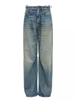 MM6 Maison Margiela широкие джинсы, синий