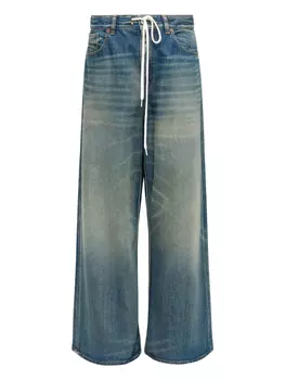 MM6 Maison Margiela широкие джинсы, синий