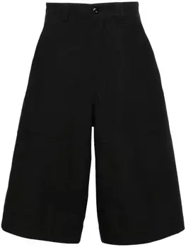 MM6 Maison Margiela шорты чинос с контрастной строчкой, черный