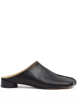 MM6 Maison Margiela слиперы с асимметричным носком, черный