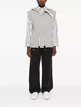 MM6 Maison Margiela спортивные брюки с узором, черный