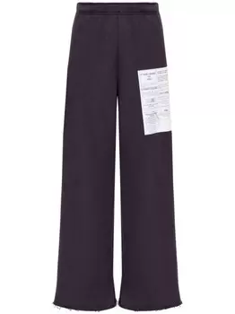 MM6 Maison Margiela спортивные брюки с узором, черный