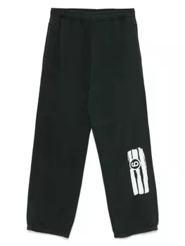 MM6 Maison Margiela спортивные брюки с узором, серый