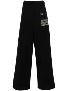 MM6 Maison Margiela спортивные брюки широкого кроя, черный