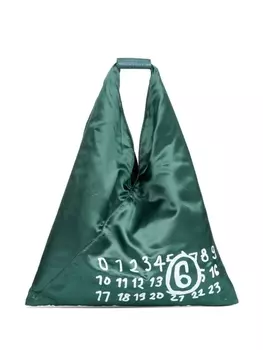 MM6 Maison Margiela сумка-тоут Classic Japanese с логотипом, зеленый