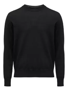 MM6 Maison Margiela свитер с круглым вырезом, черный