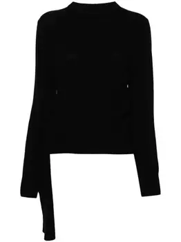 MM6 Maison Margiela свитер с логотипом, черный