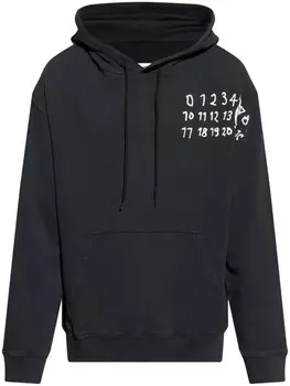 MM6 Maison Margiela толстовка с логотипом, черный