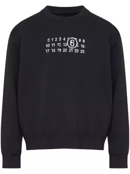 MM6 Maison Margiela толстовка с логотипом, черный