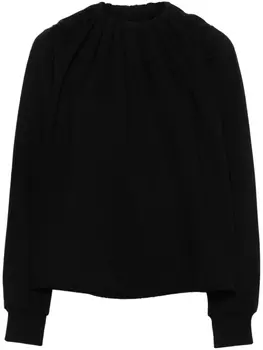 MM6 Maison Margiela толстовка со сборками, черный