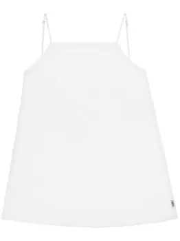 MM6 Maison Margiela топ с квадратным вырезом, белый