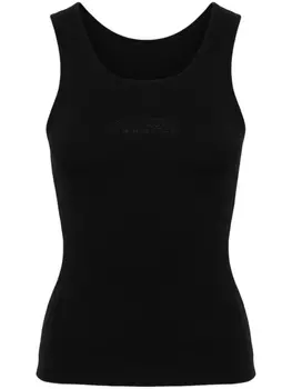MM6 Maison Margiela топ с логотипом, черный