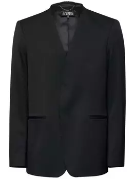 MM6 Maison Margiela твиловый однобортный пиджак, черный