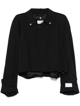 MM6 Maison Margiela твиловый пиджак, черный