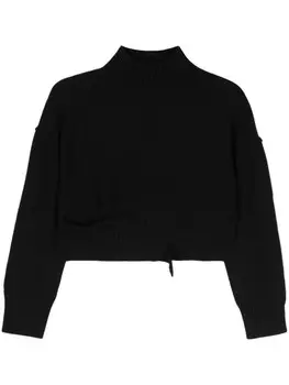 MM6 Maison Margiela укороченный джемпер, черный