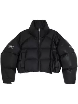 MM6 Maison Margiela укороченный пуховик из коллаборации с Chen Peng, черный