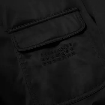 Mm6 Maison Margiela Утепленная нейлоновая куртка, черный