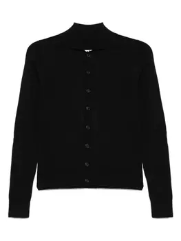 MM6 Maison Margiela вязаный кардиган, черный