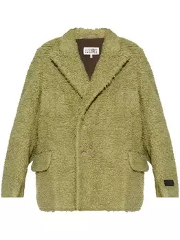 MM6 Maison Margiela застегнутая на пуговицы куртка, зеленый