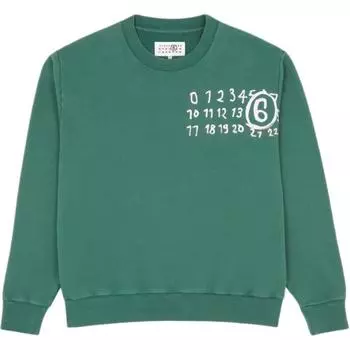 MM6 Maison Margiela Женская толстовка FW24 зеленого цвета