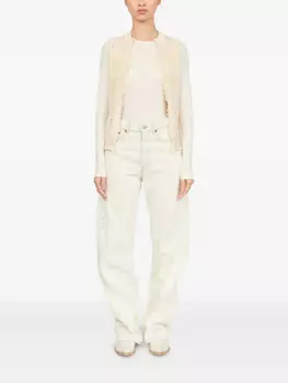 MM6 Maison Margiela жилет Signature Numbers, нейтральный