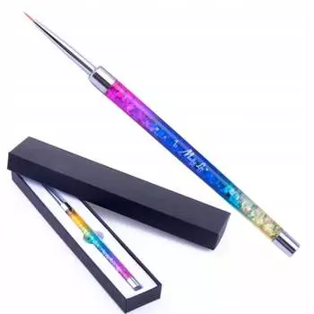 Мм Кисть для дизайна ногтей «Радуга» Molly Lac Pro Liner 7