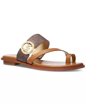 MMK Vera Сланцы-слипоны с кольцом на пальце Michael Kors, коричневый