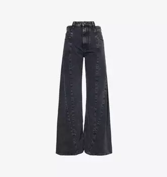 Ммм, джинсы с высокой талией Maison Margiela, черный