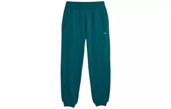 MMQ Повседневные брюки унисекс цвета павлиньего камня PUMA, Peacock Stone Color