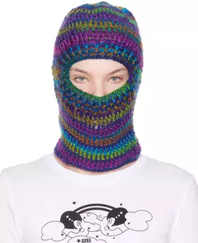 Многоцветная балаклава крючком Anna Sui
