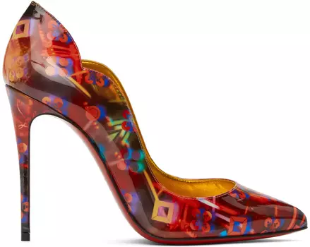 Многоцветная горячая цыпочка на каблуках 100 мм Christian Louboutin