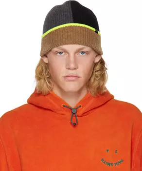 Многоцветная шапка Half & Half Beanie Paul Smith