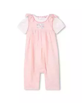 Многоцветный хлопковый комплект для девочек Kenzo Kids