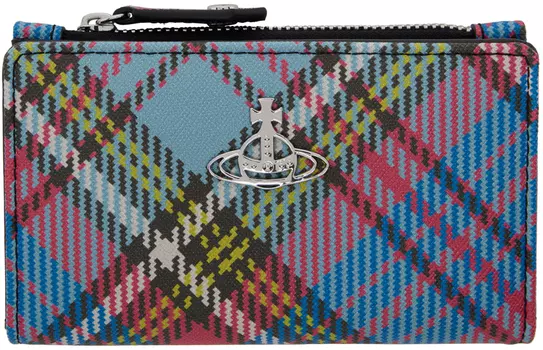 Многоцветный тонкий держатель для карт с клапаном Vivienne Westwood
