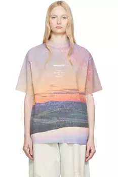 Многоцветный трикотажный продукт с коротким рукавом. Футболка 60 ADER error