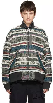 Многоцветный жаккардовый бомбер Eric Haze Edition sacai