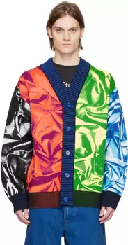 Многоцветный жаккардовый кардиган AGR