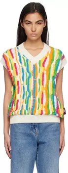 Многоцветный жаккардовый жилет MSGM