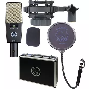 Многодиапазонный Конденсаторный Микрофон AKG C414 XLS с большой диафрагмой