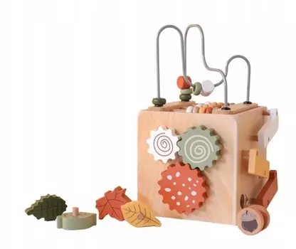 Многофункциональная деревянная обучающая игрушка-сортировщик Монтессори Pan i Pani Gadet