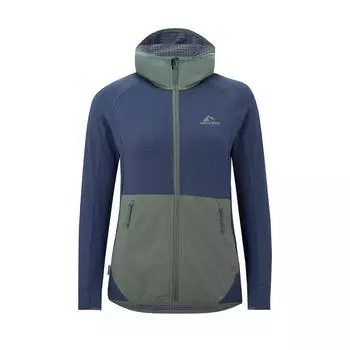 многофункциональная флисовая куртка женская THINGVELLIR мистический синий/шалфейный зеленый WESTFJORD, цвет blau