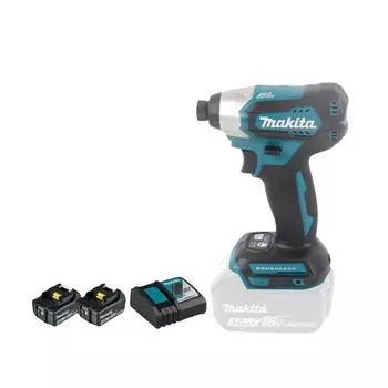 Гайковерт Makita DTD155RME + два аккумулятора 4.0Ah, зарядное устройство