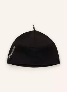 Многофункциональная зимняя шапка для тренировок. Salomon, черный