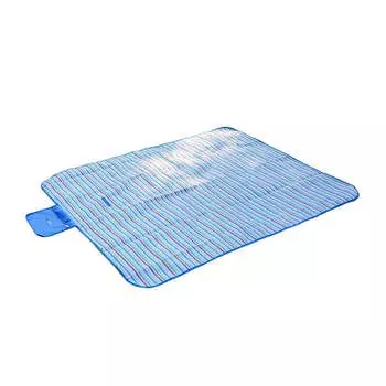 Многофункциональное одеяло Вертикальная линия CD-05 в сине-белую полоску