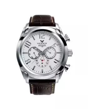 Многофункциональные мужские часы Magnum с кожаным ремешком Viceroy, коричневый