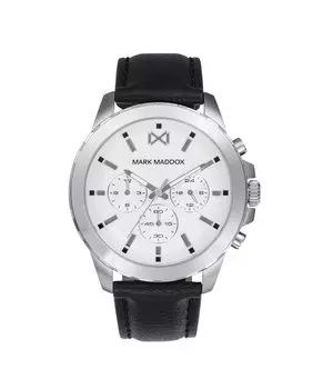 Многофункциональные мужские часы Marais из стали с черным ремешком Mark Maddox, черный
