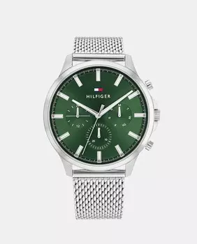 Многофункциональные мужские часы Ryder 1710499 со стальной сеткой Tommy Hilfiger, серебро