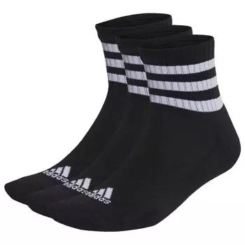 Многофункциональные носки Adidas 3S Cushioned Sportswear Mid 3 Pack, цвет Black/White