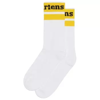 Многофункциональные носки Dr. Martens Athletic Logo Sock, цвет White/Yellow