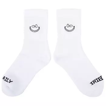 Многофункциональные носки Iriedaily Grin Cat Sock, белый